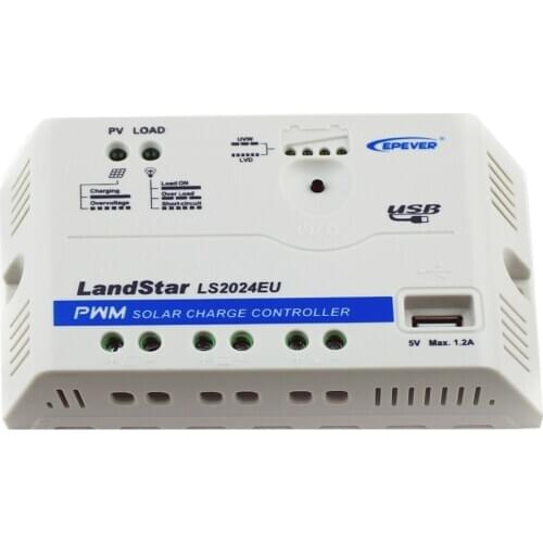 EPEVER MPPT LS2024EU，12/24V, 20A PWM LandStar Solar Charge Controller Regulators Programmable Solar Charge controller
