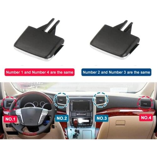 Air conditioning vent toggle piece outlet card clip wind direction plectrum knob For Toyota Alphard 2011-2014