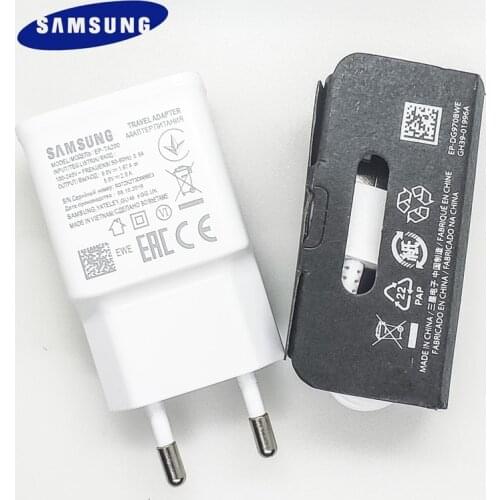 Samsung Galaxy Fast Charger Wall Adapter Fast Charge 1.0M Type C Cable for Galaxy A30 A40 A50 A60 A70 S10 S8 S9 Plus note 8 9 10