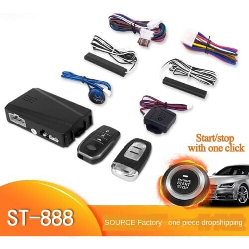 12V Universal Car Anti-theft Alarm Systems Car SUV MPV Remote Central Door Lock PKE Keyless Start Stop System Car Accessories