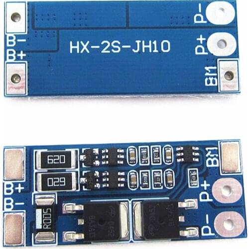 2S 7.4V Lithium Battery Protection Board 8.4V Overcharge Overdischarge Protect Li-ion Lipo 8A 10A Current Balance Function PCB