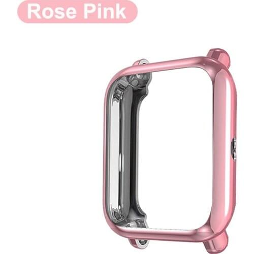 Amazfit bip case protector For Huami amazfit bip S lite U Pop Accessories Bumper Plating TPU Shell Case Cover Screen Protection