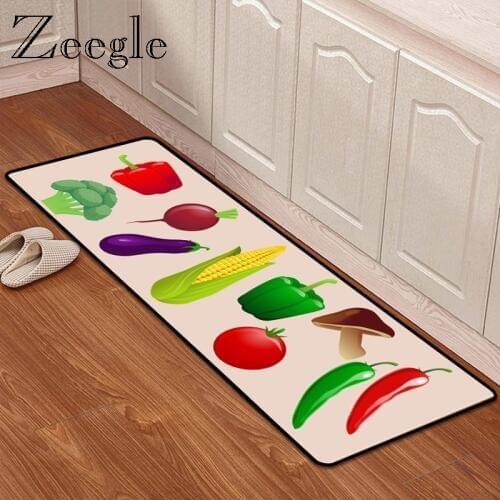 Zeegle Kitchen Carpet Floor Mat Carpet for Living Room 3D Printed Rectangle Sofa Bedroom Rug Bedside Mats Entrance Rug