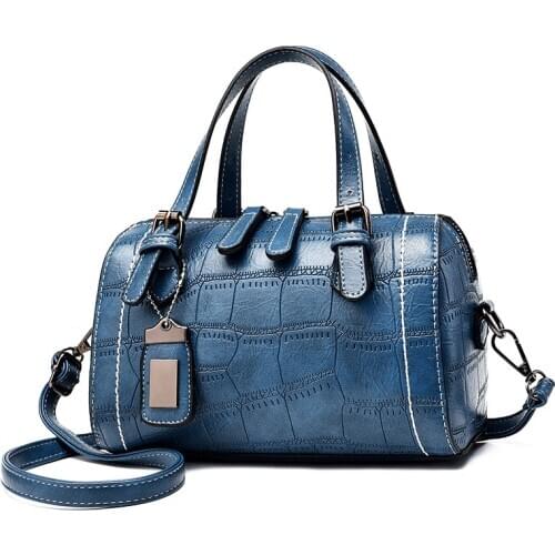 Womens Bag 2020 New Style Fashion Stone Pattern Pillow Bag Soft Leather Shoulder/Crossbody Bag Designer Handbags