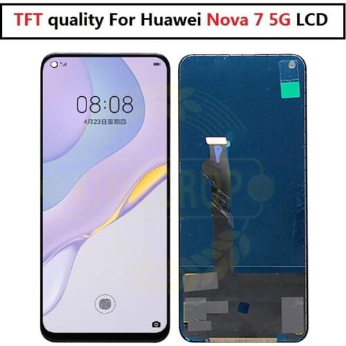 TFT LCD FOR Huawei nova 7 5G JEF-AN00, JEF-NX9 LCD Display TOUCH Screen Replacement Accessories Assembly For Huawei nova7 LCD
