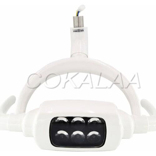 Dental 6 LEDs Oral Light Lamp For Dental Unit Chair Ceiling Type shadowless Oral Light Sensor Lights
