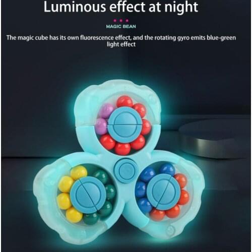 1 Pcs Relieve Stress Rotating Small Beads Intelligence Cube Creative Decompression Educational Learning Mini Puzzle Brain Toy