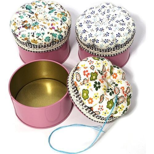 1PC Multi-function Needle Pin Cushions Storage Box Pumpkin Sewing Pins Pincushions Organizer Boxes For Home Sewing Pin Tools