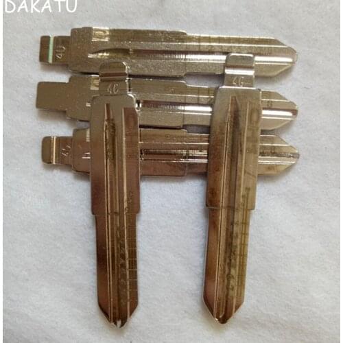 10PCS Scale Shearing Teeth Blank NO.40 For Chevrolet Epica Captiva CH1 Engraving Line Key Blade For 2-IN-1