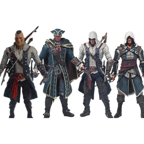 15cm Creed Series 4 Connor Haytham Edward Kenway Mohawk Action Figure Collectable Model Toy Doll Gift