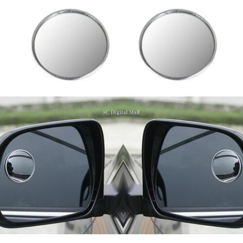 2pcs Wide Angle Round Convex RearView Mirror Car Vehicle Mirror Blind Spot Mirrors
