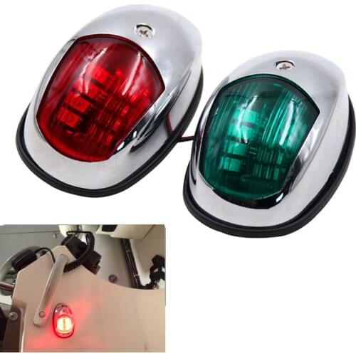 2x Navigation Light Boat Side Mount LED Lights Red Green Waterproof Navigation Light Starboard Speedboat Marine Boat LED Light