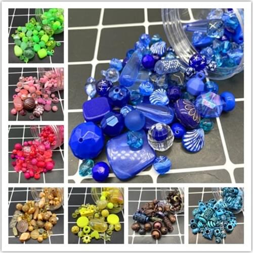 20g Acrylic Beads mixing Beads Style for Handmade Bracelet Jewelry Making DIY Accessories 30 colors pick