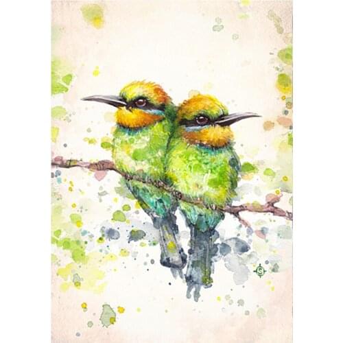 DIY diamond painting cross stitch animal bird round diamond embroidery rhinestone home decoration handmade gifts