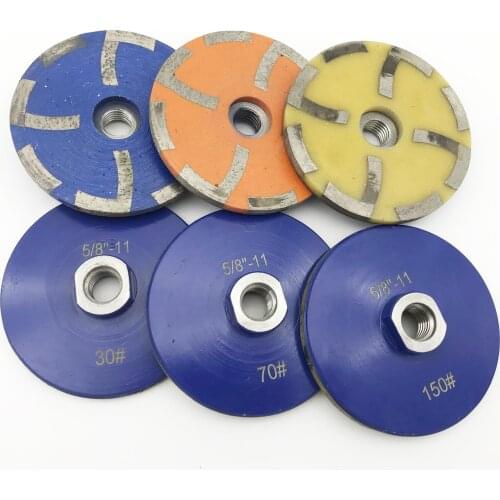 4 inch 100mm best 6 Seg resin filled diamond grinding cup wheel for Granite