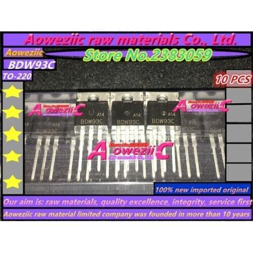 Aoweziic 100% new imported original BDW93C BDW93 BDW94C BDW94 TO220 high power Darlington transistor 100V 12A