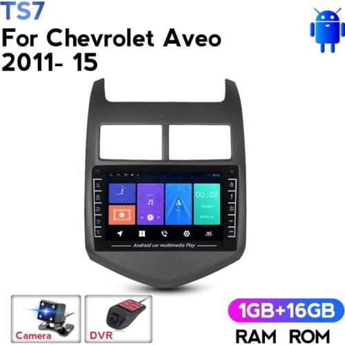 HD IPS Android Car Radio Multimedia Video Player Navigation GPS No 2 Din DVD for Chevrolet Aveo 2 2011-2015 Carplay Camera DVR
