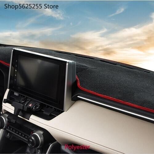 Car Dashboard Cover Mat For Toyota RAV4 RAV-4 2019 2020 Dashmat Sun Shade Pad Instrument Panel Carpets Anti-UV Accessories