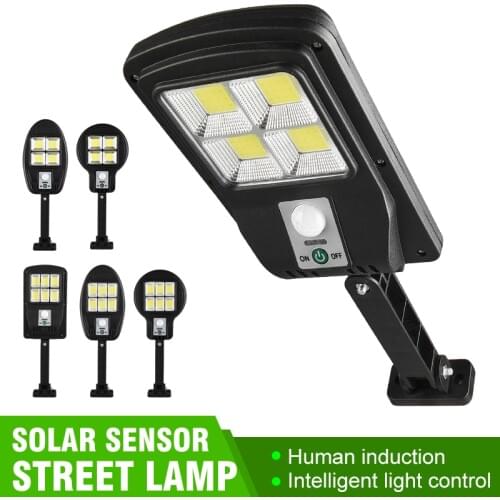 COB Solar Light Outdoor Solar Lamp PIR Motion Sensor Powered Sunlight Waterproof Wall Light Street Light Lamp Garden Decoration