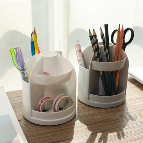 Desk Pen Pencil Organizer Holder Caddy Office Pencil Mesh Desktop Sundries Storage Box