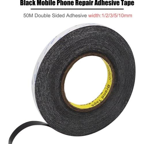 Double Sided Adhesive Tape 1/2/3/5/10MM Width Black Waterproof Adhesive Sticker for Mobile Phone LCD Screen Repair