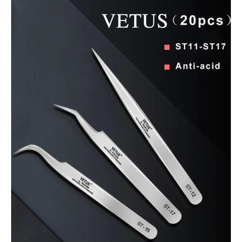 Makeup individual eyelash curler for eyelash extension tweezers tools mink lashes eyebrow tweezer stainless steel pincet vetus