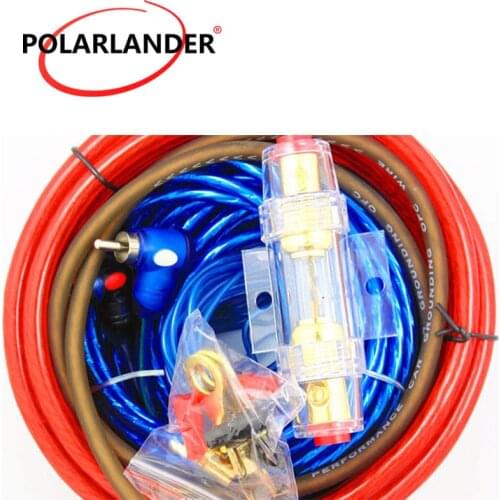Installation Kit 1500W 60 AMP Fuse Holder Wiring Amplifier 8GA Power Cable Car Audio Wire Subwoofer Speaker
