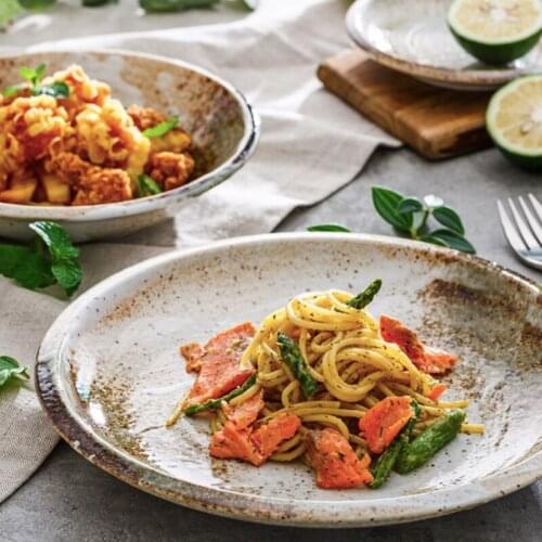 Dinner Plate Set Ceramic Kitchen Plate Breakfast Tableware Set Food Dishes Rice Salad Noodles Bowl Soup Kitchen Tool