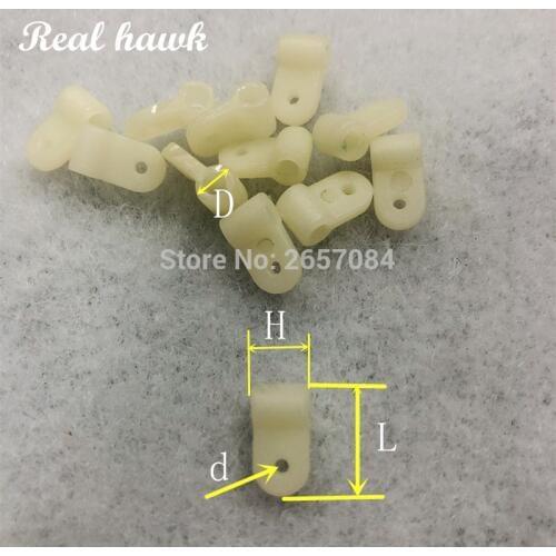 20pcs Nylon steering arm connector rocker head d1.7/d2/d2.5/d2.8mm rocker knuckle suspension head RC aircraft model accessories