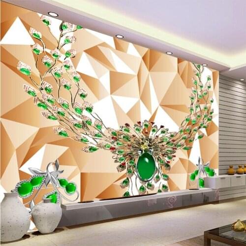 Beibehang Wallpaper Custom Living Room Bedroom Luxury European Court Wind Diamond Flower Mural Background Home Decor