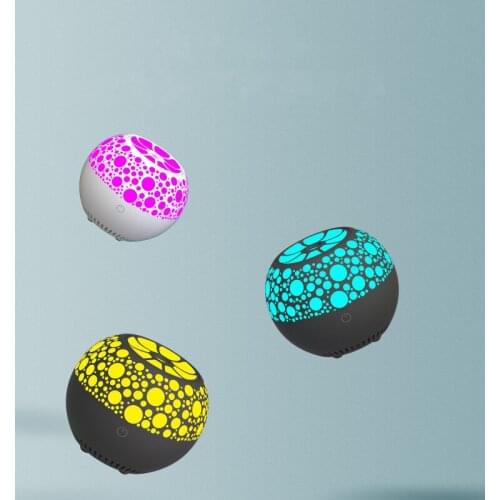 Orange Multifunctional Touch Wireless Bluetooth Speaker Outdoor Colorful LED Aromatherapy Night Light Bedroom Atmosphere Light