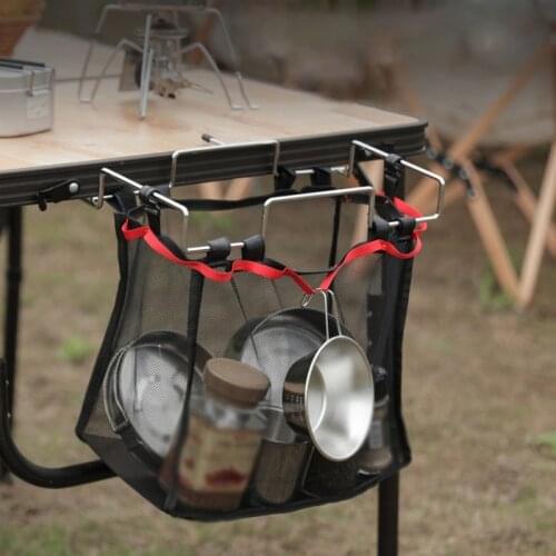 Outdoor Camping Portable Storage Online Kitchen Network Bag Picnic Table Rack Hanging Barbecue Tool