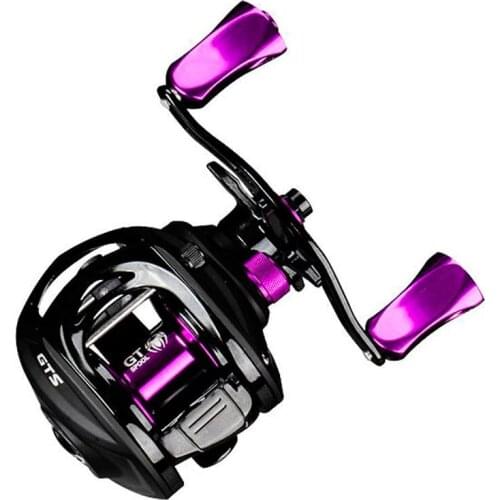 Stainless Steel Ball Bearings Baitcasting Fishing Reel Wheel Magnetic Brake Long Handle Fishing Tackle7.0:1 11+1Fishing wheel