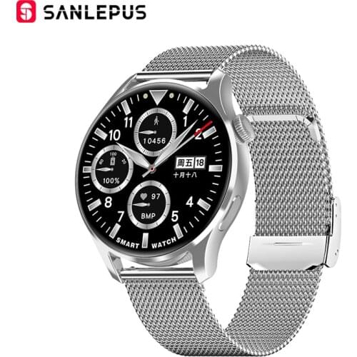 SANLEPUS 2021 Smart Watch Men Full Touch Screen Smartwatch IP68 Waterproof Sports Fitness Tracker Health Monitor For Android iOS