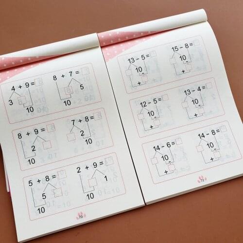 Within 20 Addition And Subtraction Pre-school Oral Calculation Exercise Book For Kids Children Textbook Baby Learning Math Books