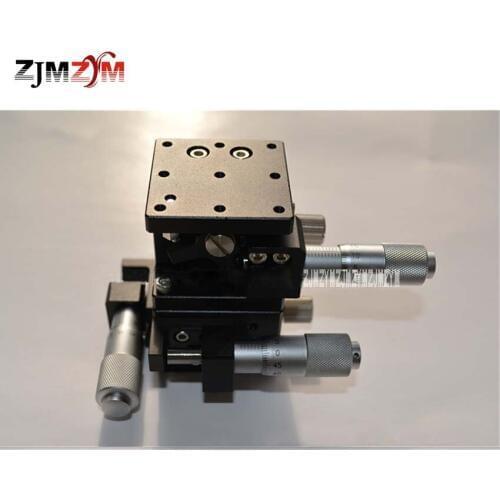 XY Axis + Z Axis Trimming Station Manual Displacement Platform Linear Stage Sliding Table V-Guide XYZ40-L 40*40mm 19.2N (2KGF)