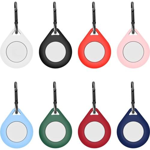 For Apple Airtags Liquid Silicone Protective Sleeve For Apple Locator Tracker Anti-lost Device Keychain Protective Sleeve Hot