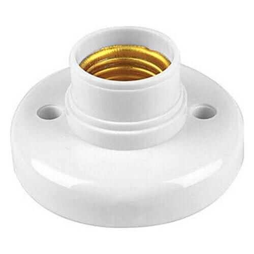 1pcs E27 lamp holder, 78mm x 39mm Round Lamp Bulb Socket Light Bases Holder, flame Retardant Fireproof Material