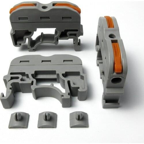 20 Pcs Terminal Blocks Rail-Mounted Tool-Free Quick Installation 250V-600V 20A