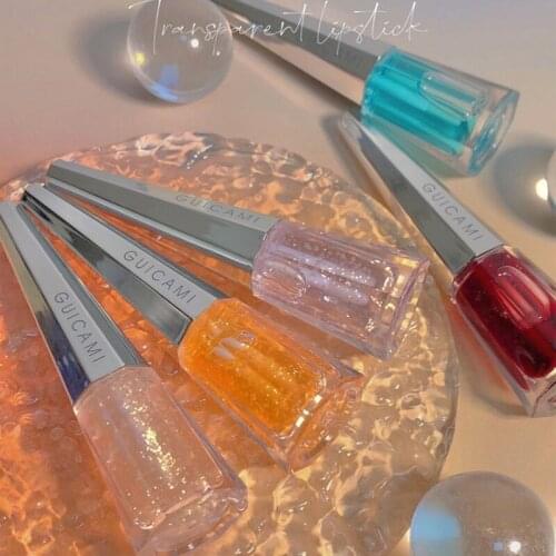 5-colors Lip Glaze Plump Lips Mirror Water Gloss Lip Glaze Transparent Glass Lips Oil Personality Makeup Cosmetics Glitter TSLM1