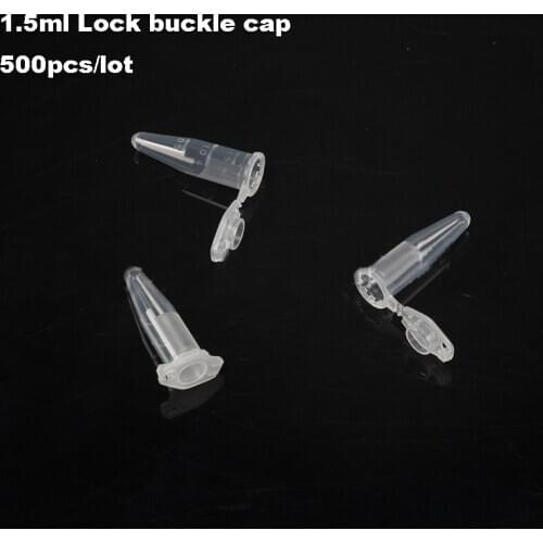 500pcs/lot 1.5ml Colourful Plastic centrifuge tube Conical bottom sample tube Vial Clear Container Laboratory free shipping