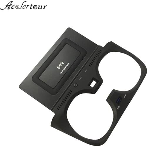 Car wireless charger for bmw 3 Series G20 G28 2019 2020 cableless charging panel qc3.0 lighter adapter for iphone 11 charge pad