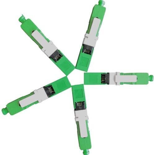 Free Shipping H-07 SC APC Optical Fiber Quick Connector FTTH SC APC Single Mode Optical Fiber Adapter Optical Connector