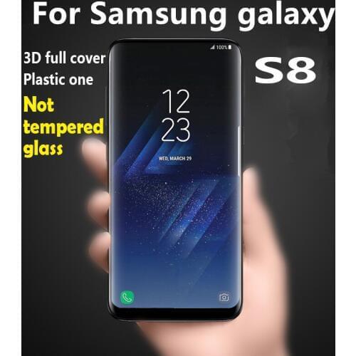 For Samsung Galaxy S8 Screen Protector 3D Curved Full Cover Protective Film For Samsung S8 Film (Not Tempered Glass) 100pcs/lot