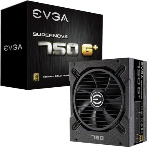 EVGA SuperNOVA 750 G+ 80 Plus Gold 750W Fully Modular FDB Fan Includes Power ON Self Tester Power Supply