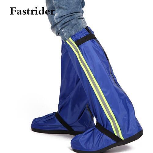 Fastrider Motorcycle Waterproof Rain Shoes Covers Thicker Scootor Non-slip Boots Covers 100% Waterproof Adjusting Tightness