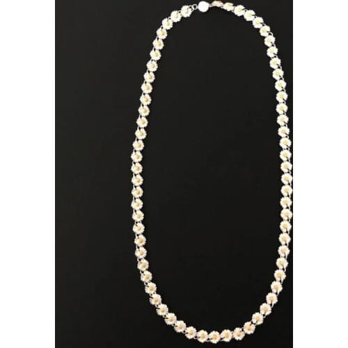 Ins Star The Same GD 925 Sterling Silver Daisy Anti-War Necklace High Sense Of Hip-Hop Trend Necklace Couple Accessories