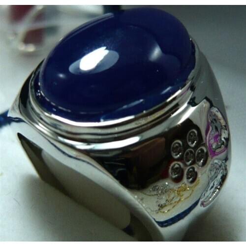 Fine men/womens blue jades/opal love ring #9,10,11,12