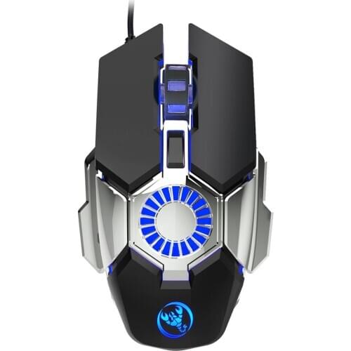 Colorful Luminous Gaming Mouse Macro Programming Gaming Wired Mouse 6-speed Adjustable Up To 6400dpi Computer Mouse PC Mouse Pad