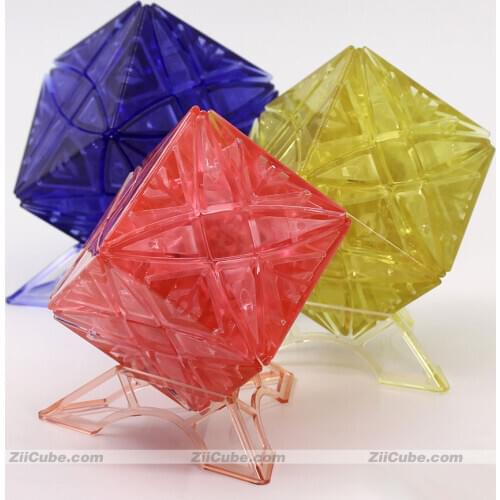 LanLan cube strange shape magic cube transparency 8 axis Rex transparent colore stickers LanLan Limited Edition puzzles twis toy